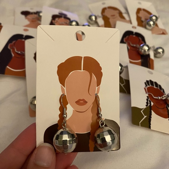 Jewelry - Disco Ball Earrings | Party Earrings Disco 60s 70s Concert Statement Jewelry